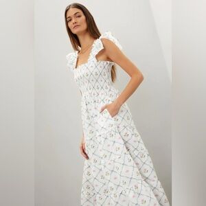 Hill House White Floral Dress